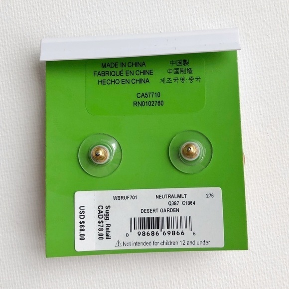 Kate Spade Desert Garden Button Earrings - Picture 7 of 8